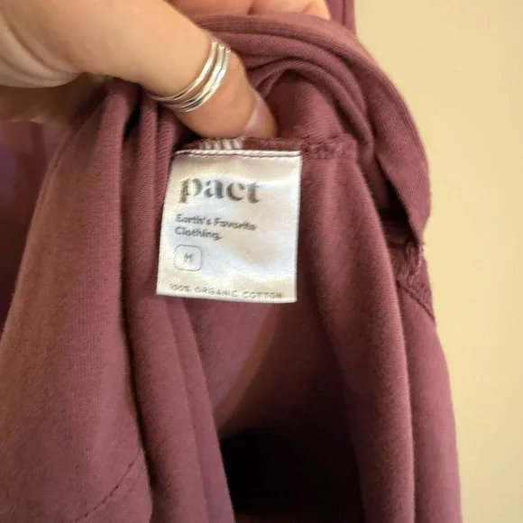 Pact Mauve T-Shirt Dress - Picture 4 of 4